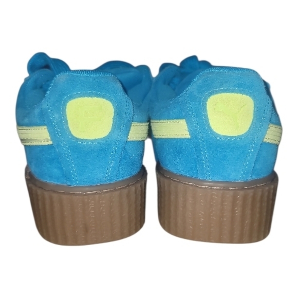 Fenty x PUMA Creeper Phatty sneakers Speed Blue/Lime Pow nwt 10 Rihanna - Picture 5 of 7